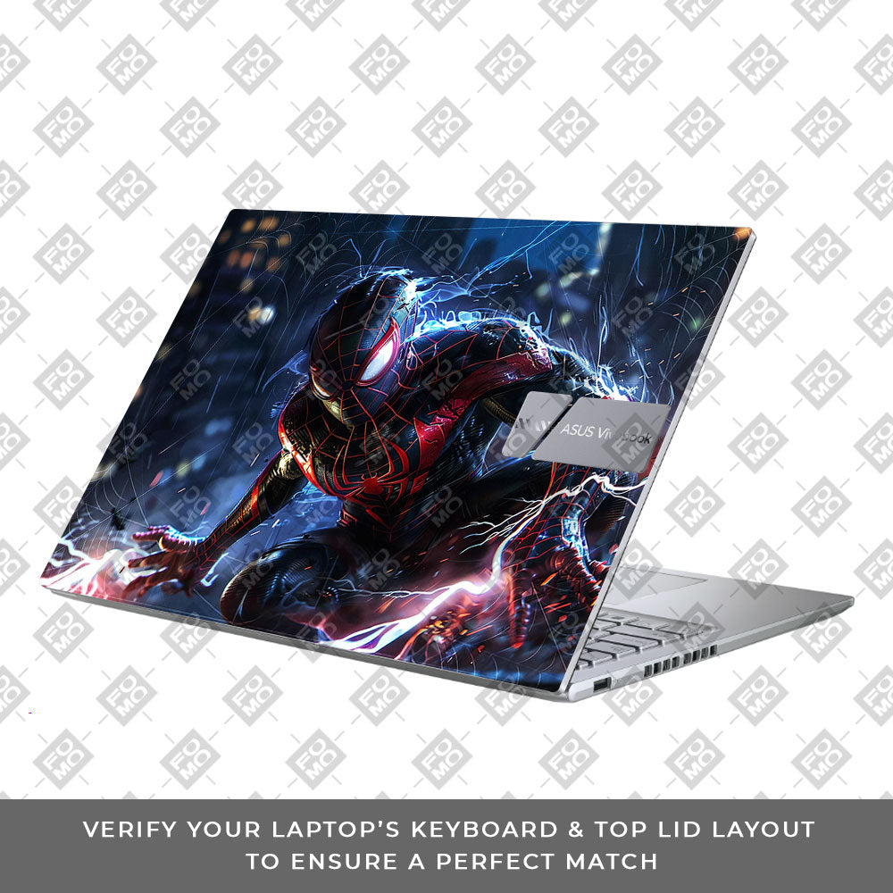 Miles Morales Shockwave Asus Vivobook X1605ZA Laptop Skin