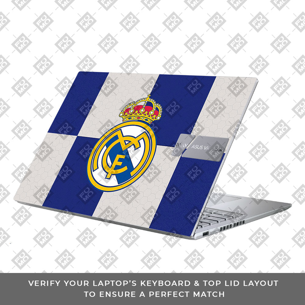 Royal Reign Real Madrid Glory Asus Vivobook X1605ZA Laptop Skin