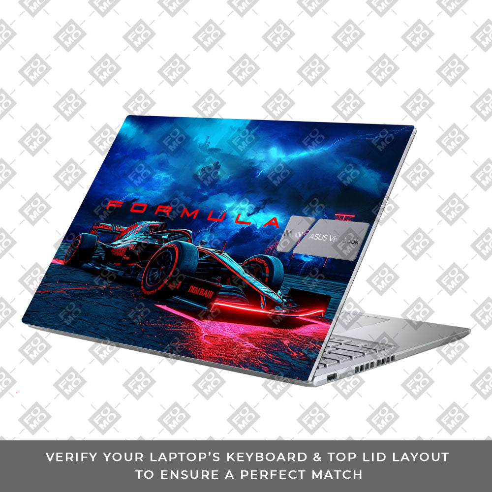 Fututristic Formula 1 Asus Vivobook X1605ZA Laptop Skin