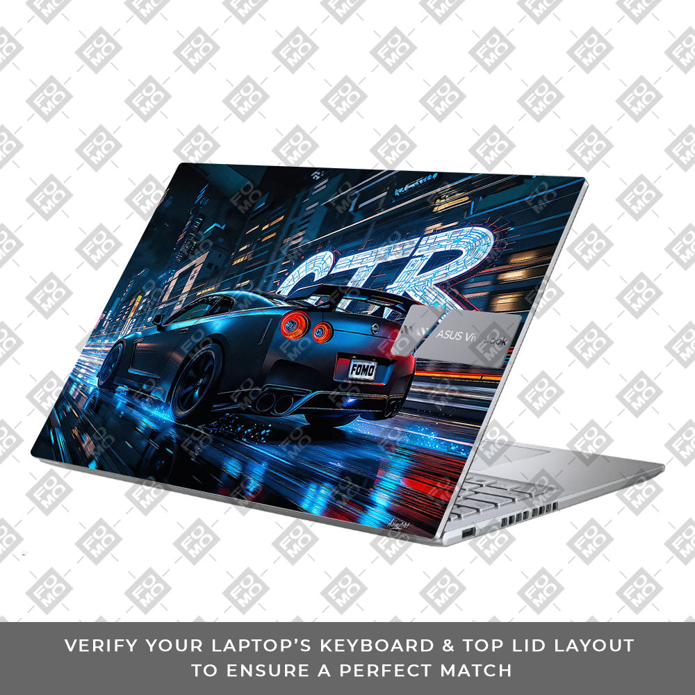 Neon GTR Nights Asus Vivobook X1605ZA Laptop Skin