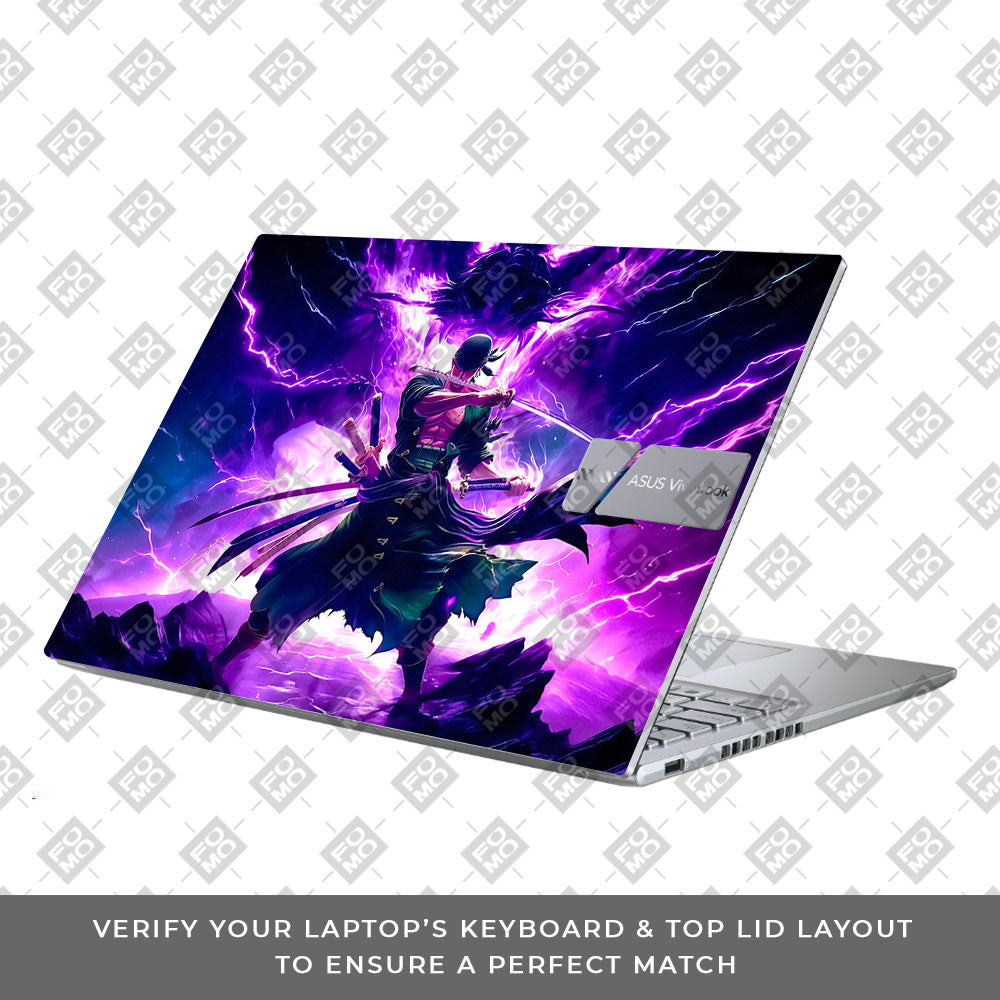 Roronoa Zoro Hell Mode Asus Vivobook X1605ZA Laptop Skin
