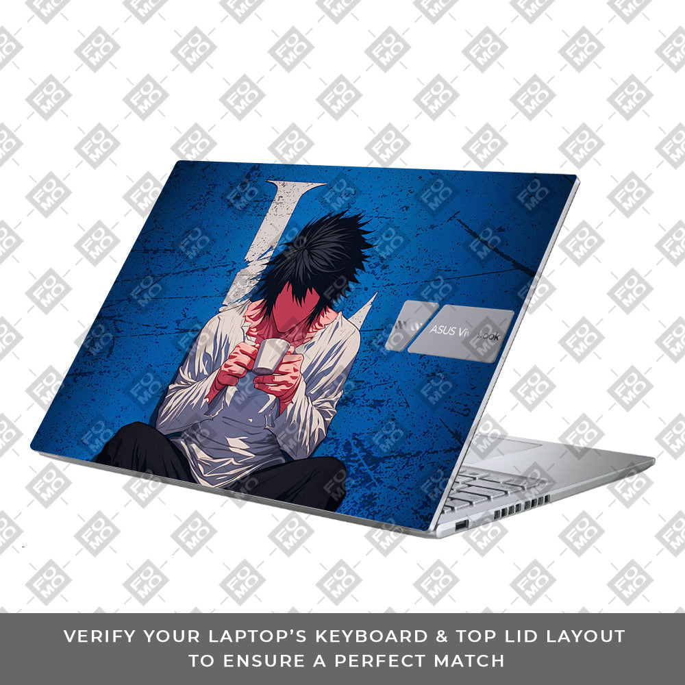 Death Note L Lawliet Asus Vivobook X1605ZA Laptop Skin