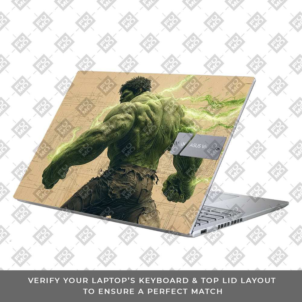 Hulk Unleashed Asus Vivobook X1605ZA Laptop Skin