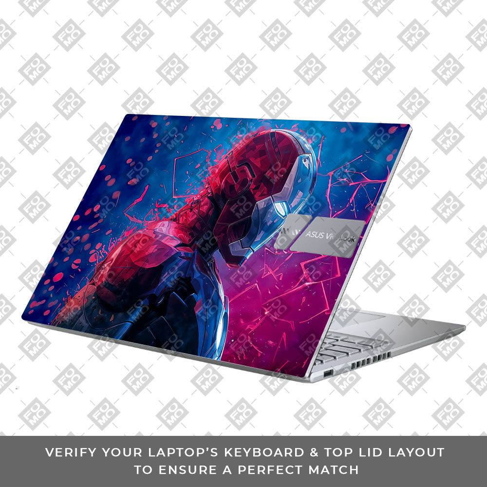 Iron Man Neon Tech Asus Vivobook X1605ZA Laptop Skin
