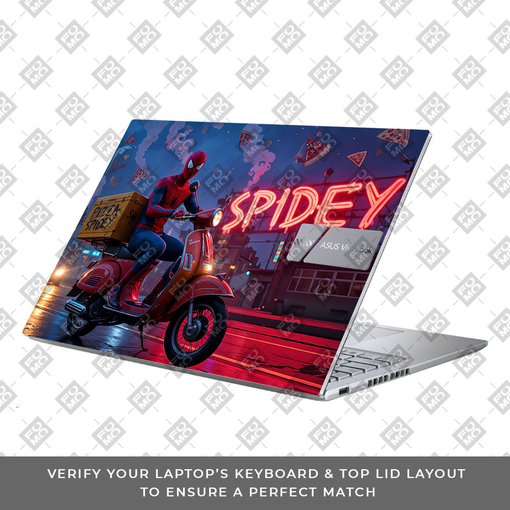 Pizza Spidey Asus Vivobook X1605ZA Laptop Skin