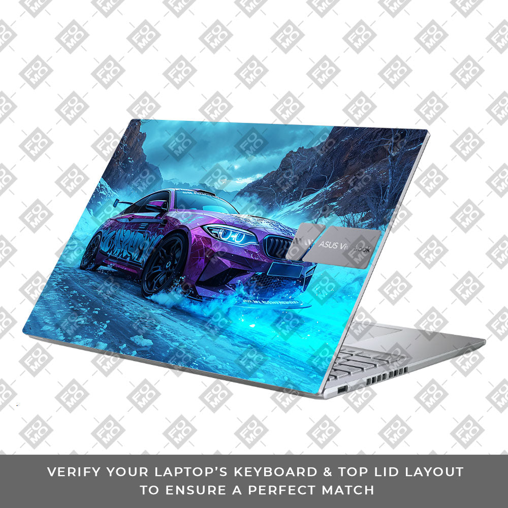 BMW Neon Drift Asus Vivobook X1605ZA Laptop Skin