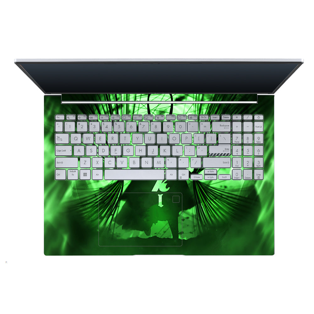 Loki's Green Aura Asus Vivobook X1605ZA Laptop Skin