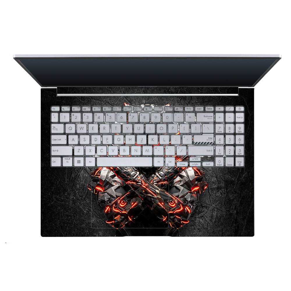 Black Panther Glowing Fury Asus Vivobook X1605ZA Laptop Skin