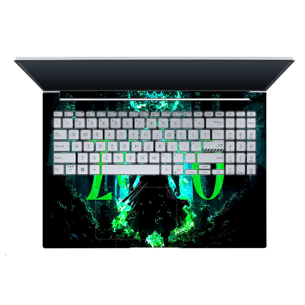 Zoro Green Aura Asus Vivobook X1605ZA Laptop Skin