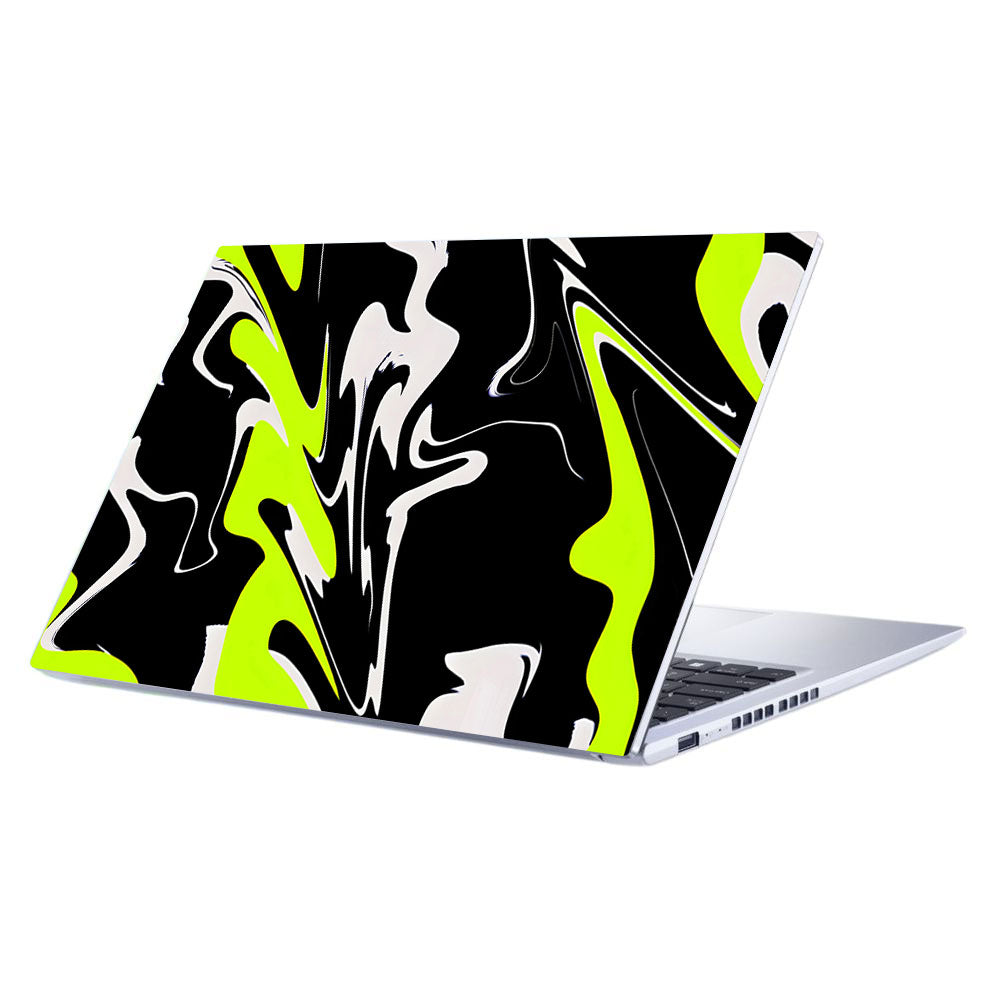 Neon Green and Black Patterns Asus Vivobook 15 X1502ZA Laptop Skin