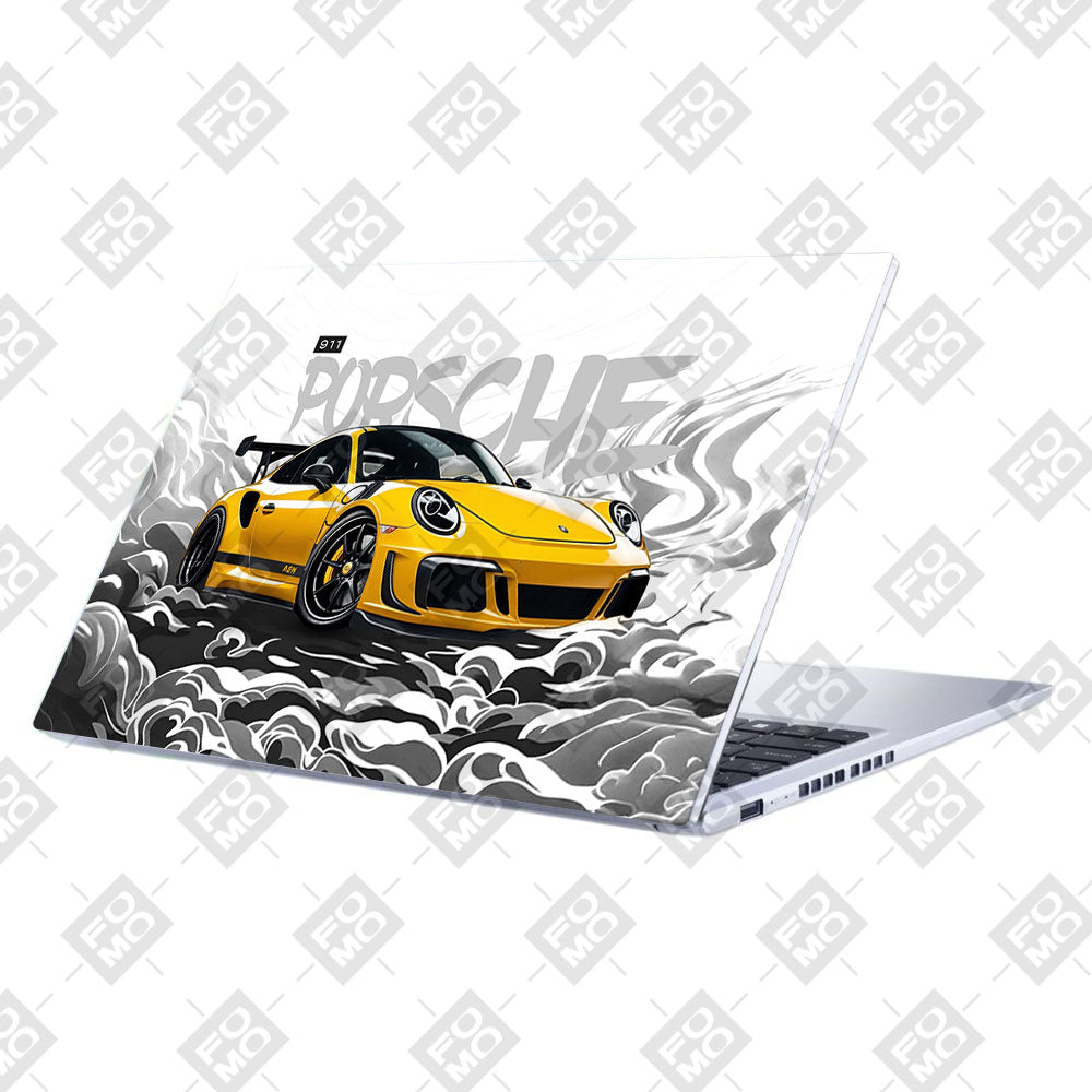 Porsche 911 Yellow Blaze Asus Vivobook 15 X1502ZA Laptop Skin