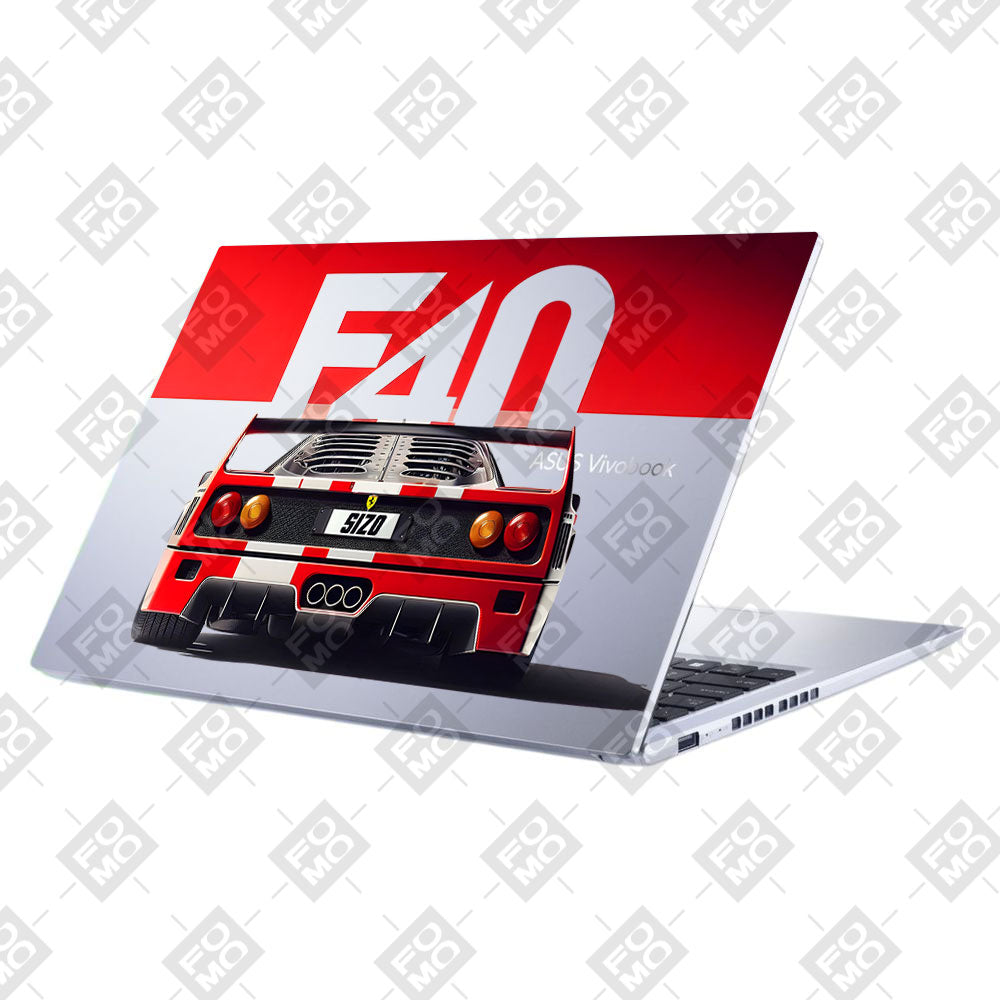 Transparent Ferrari F40 Asus Vivobook 15 X1502ZA Laptop Skin