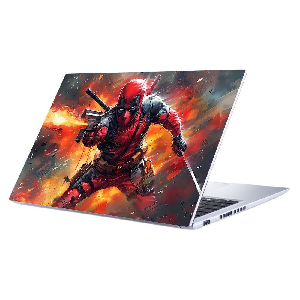 Deadpool in Action Asus Vivobook 15 X1502ZA Laptop Skin