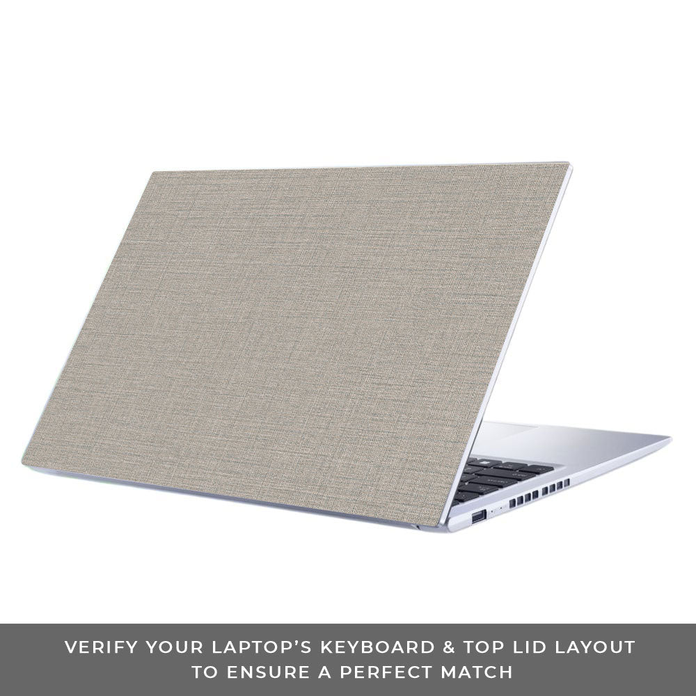 Textured Fabric Grey Asus Vivobook 15 X1502ZA Laptop Skin