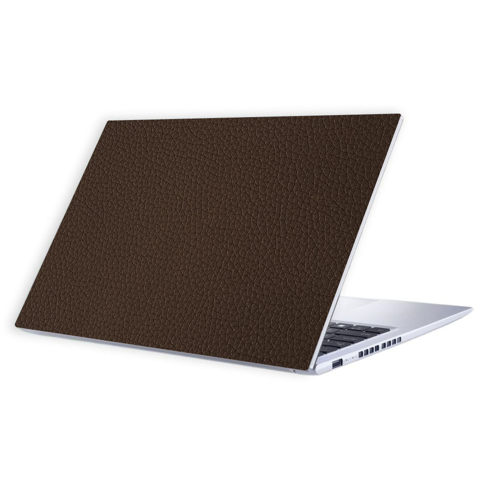 Textured Brown Leather Asus Vivobook 15 X1502ZA Laptop Skin