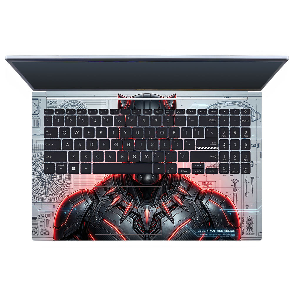 Futuristic Black Panther Asus Vivobook 15 X1502ZA 3D Laptop Skin