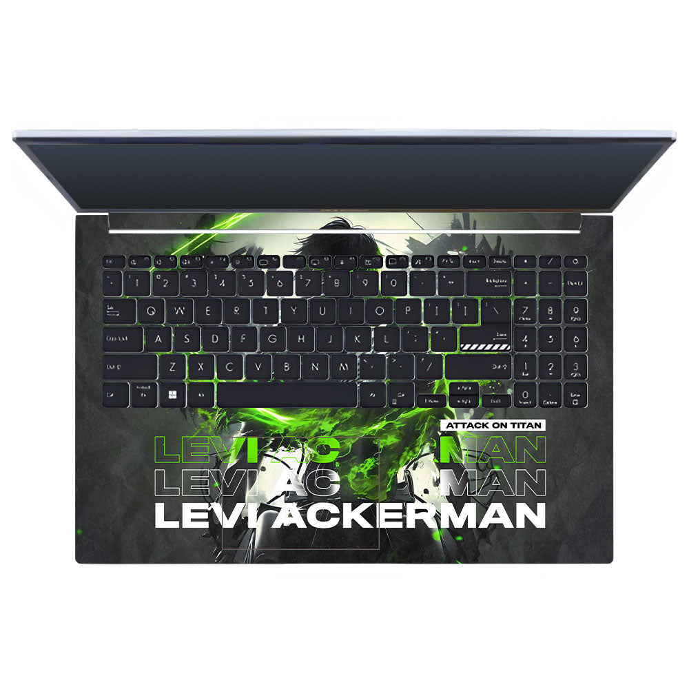 Levi Ackerman Neon Fury Asus Vivobook 15 X1502ZA Laptop Skin