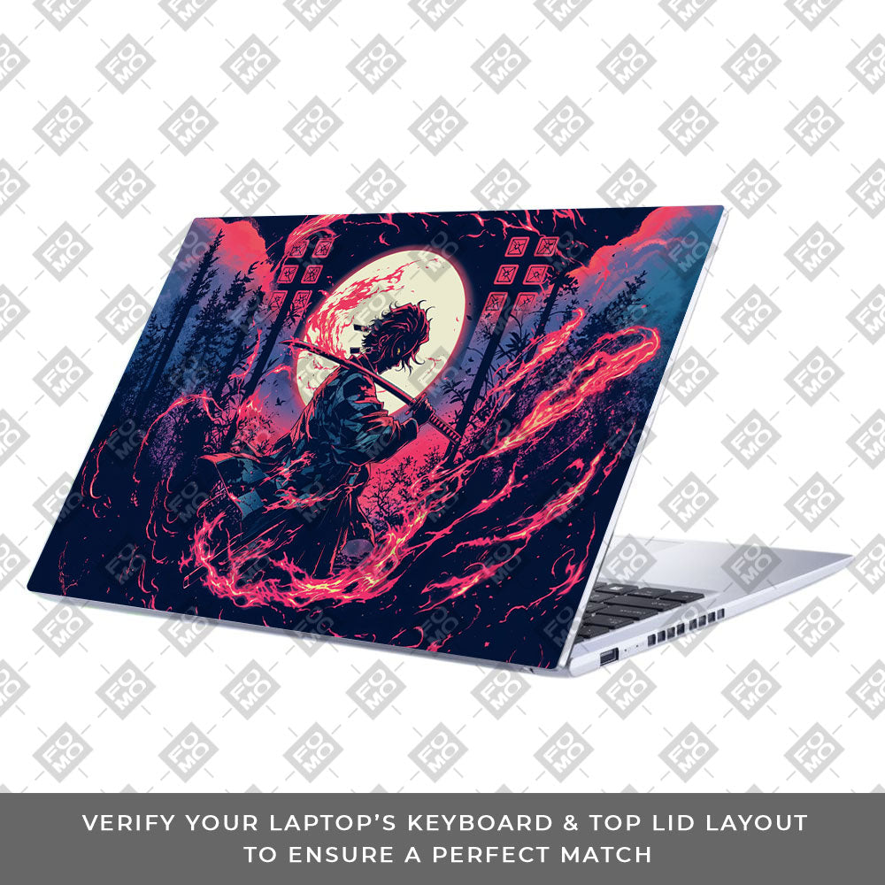 Tanjiro's Flame of Ember Asus Vivobook 15 X1502ZA Laptop Skin