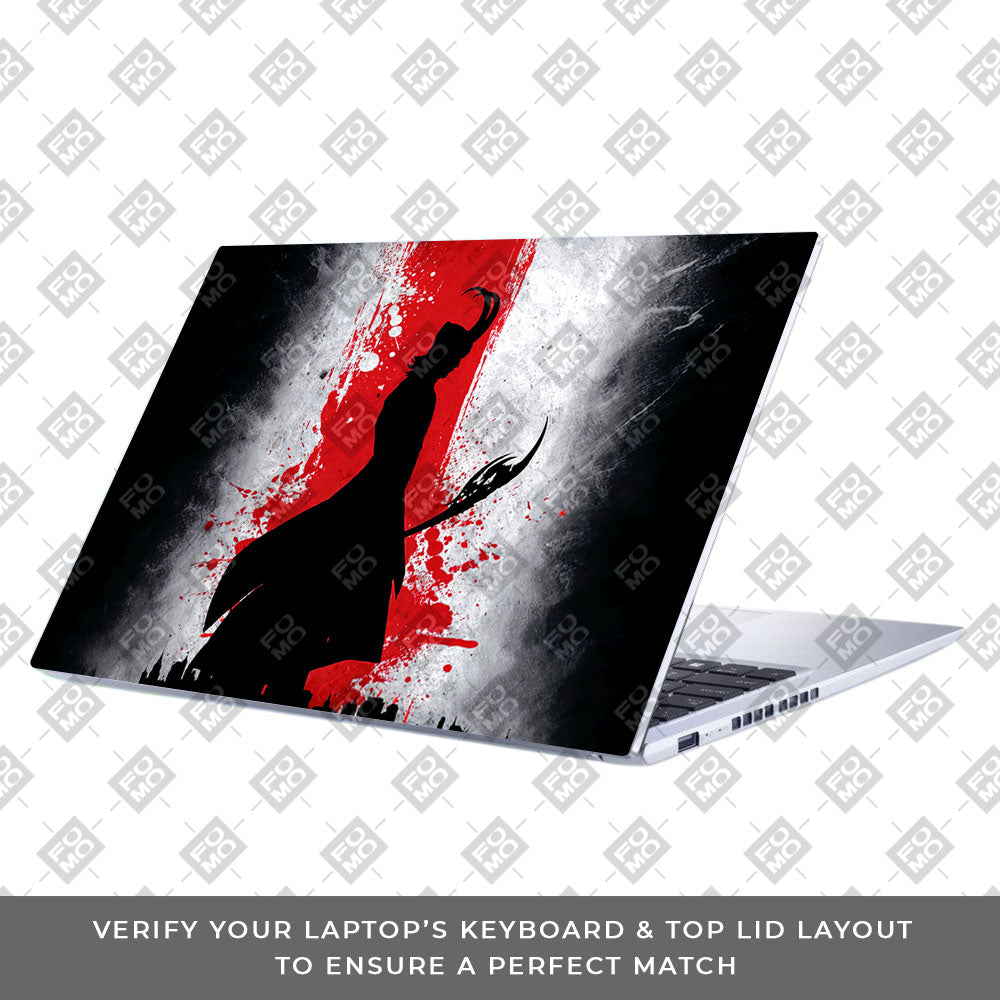 Loki Silhouette Red Strike Asus Vivobook 15 X1502ZA Laptop Skin