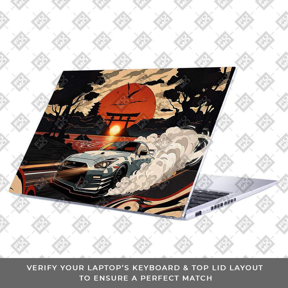 Samurai Rising Sun GTR Asus Vivobook 15 X1502ZA Laptop Skin