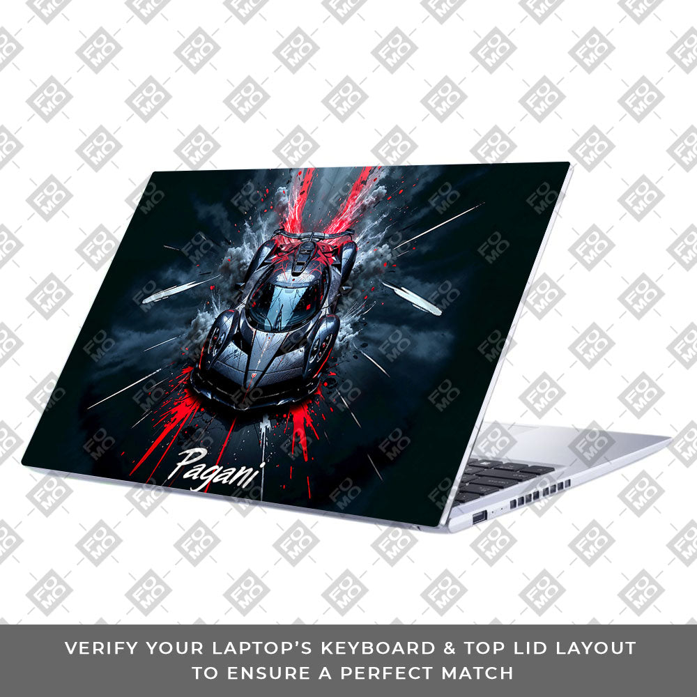 Pagani Midnight Impact Asus Vivobook 15 X1502ZA Laptop Skin