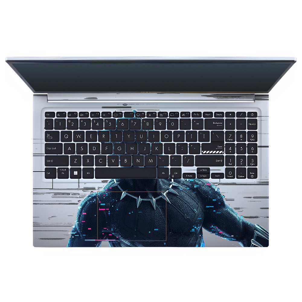 Transparent Glitchborne Panther Asus Vivobook 15 X1502ZA Laptop Skin