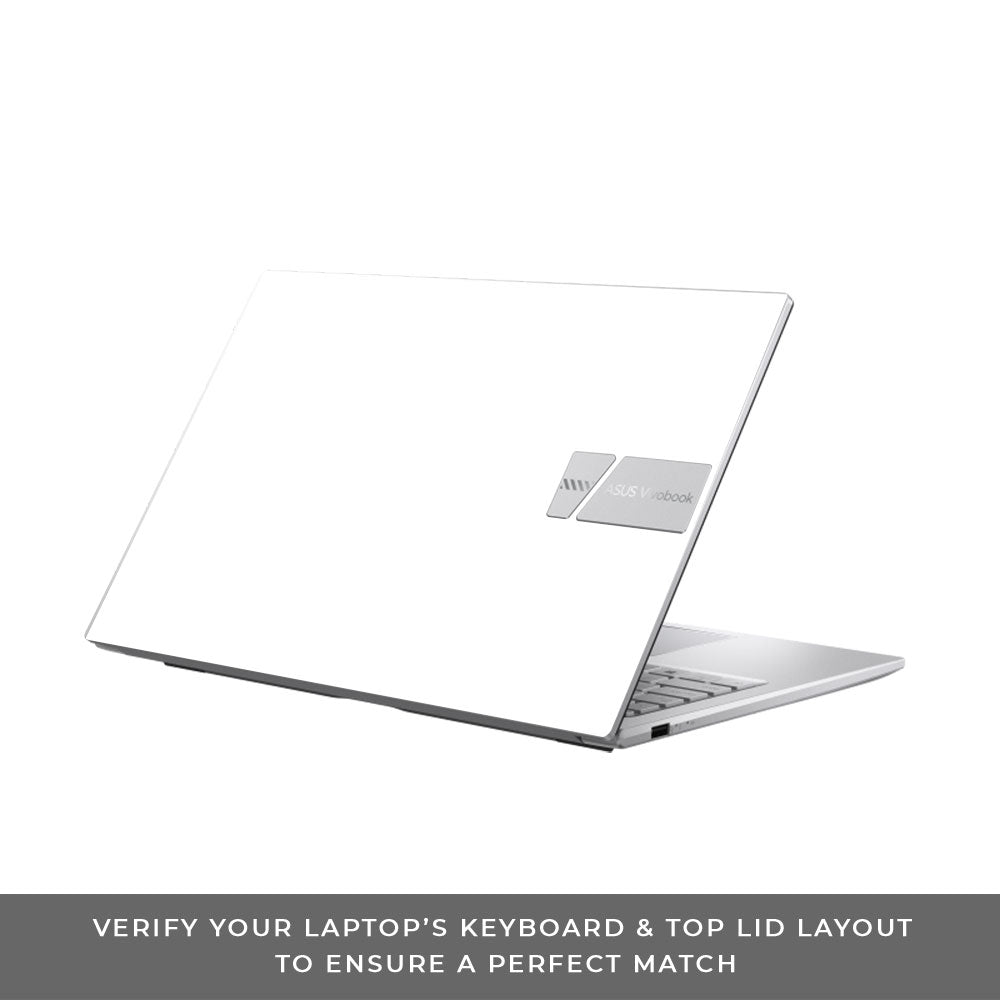 Textured White Asus Vivobook 15 X1504ZA Laptop Skin