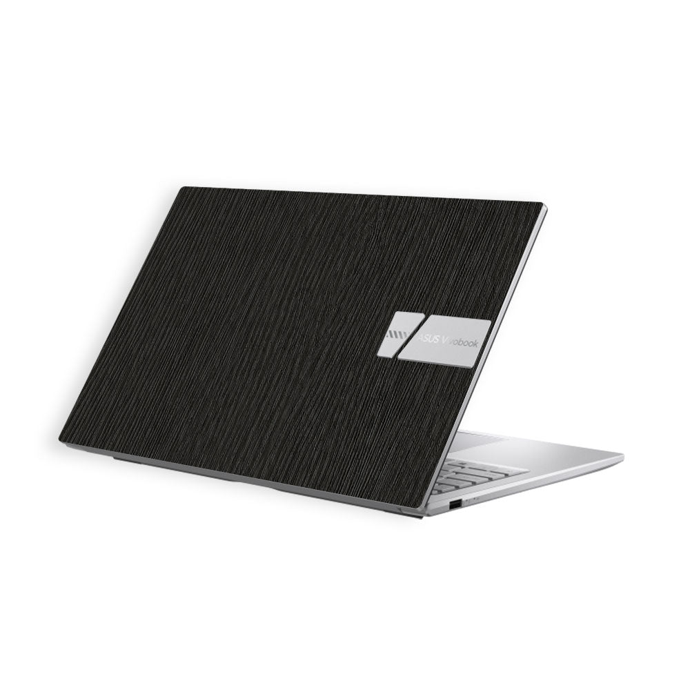 Textured Black Wood Asus Vivobook 15 X1504ZA Laptop Skin