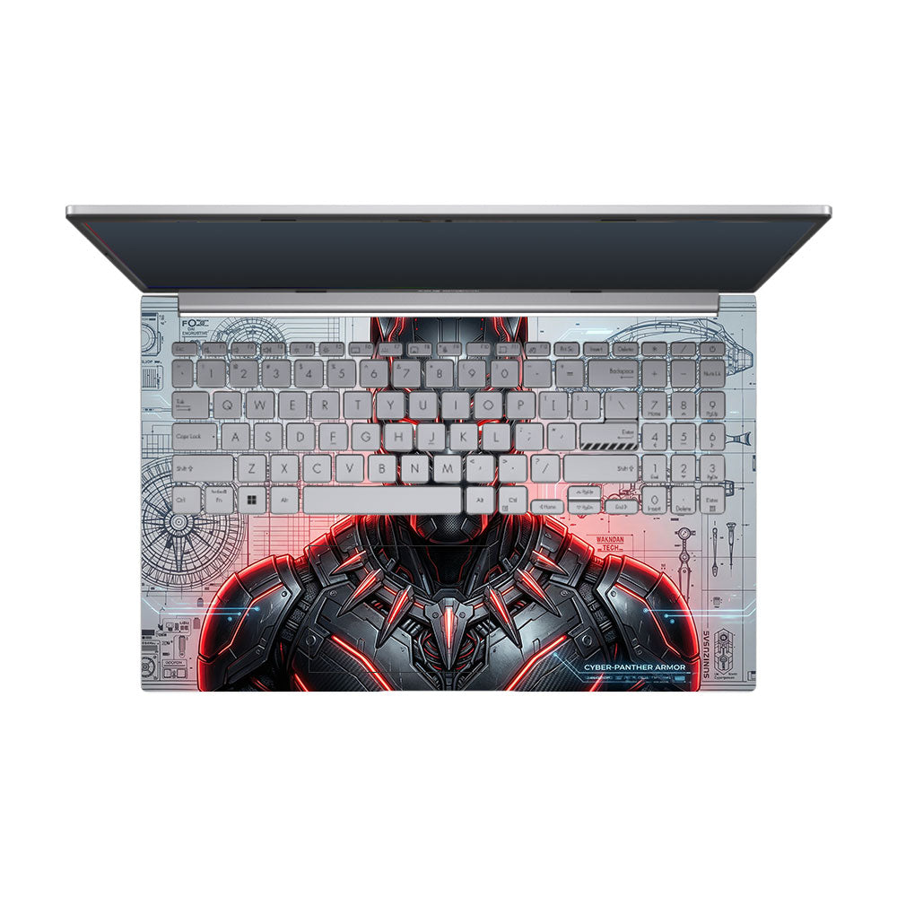 Black Panther Vibranium Tech Asus Vivobook 15 X1504ZA Laptop Skin