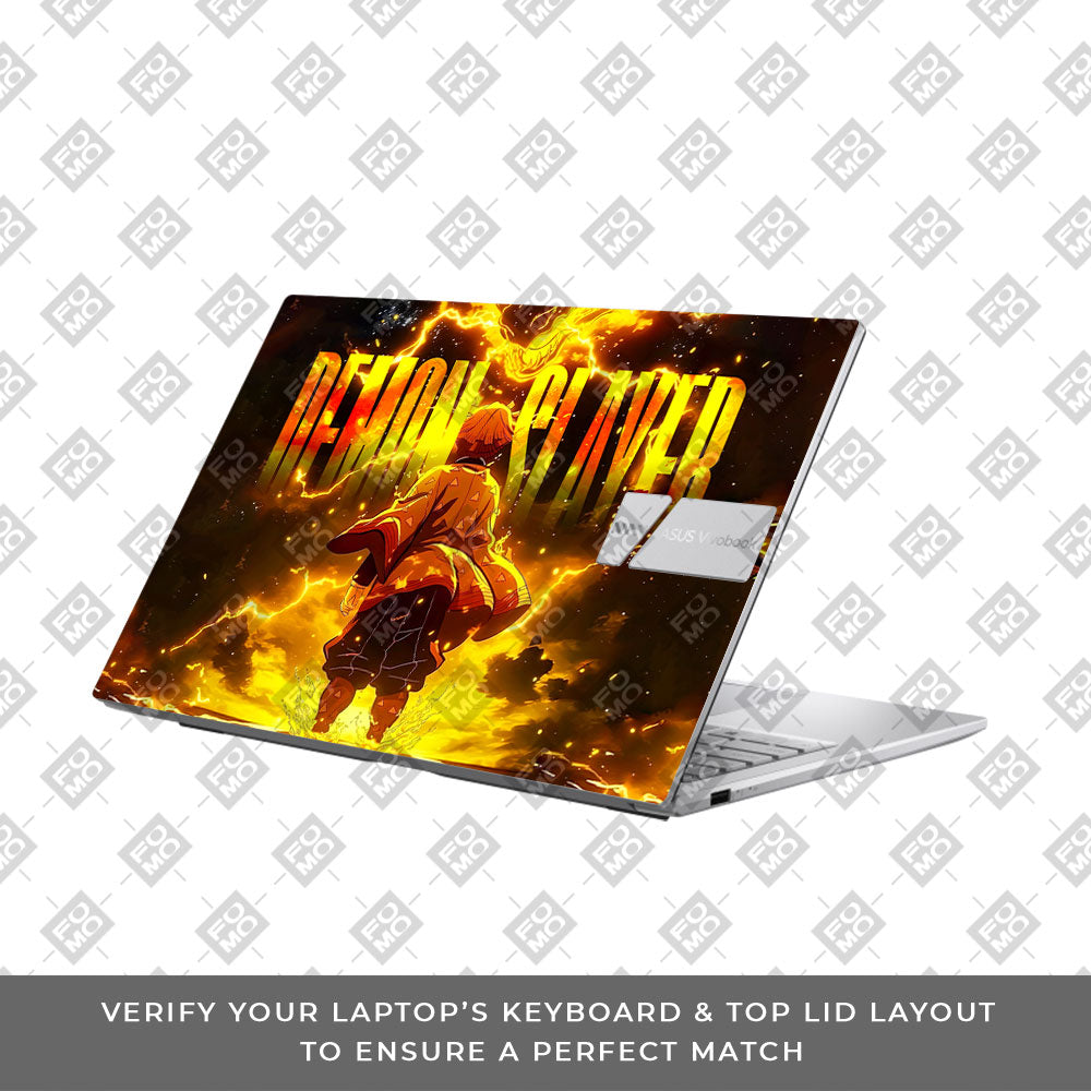 Zenitsu Lightning Strike Asus Vivobook 15 X1504ZA Laptop Skin