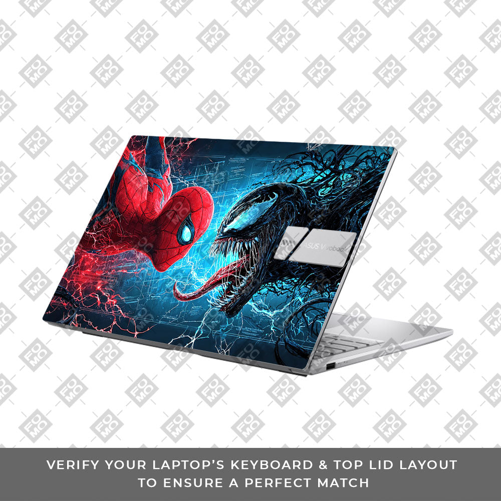 Spiderman vs Venom Showdown Asus Vivobook 15 X1504ZA Laptop Skin