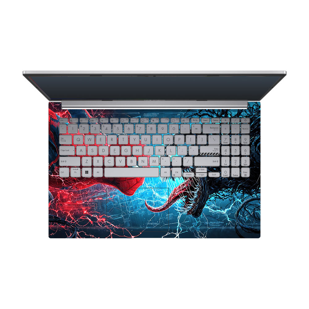 Spiderman vs Venom Showdown Asus Vivobook 15 X1504ZA 3D Laptop Skin
