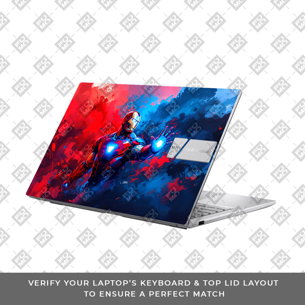 Iron Man Arc Reactor Power Asus Vivobook 15 X1504ZA Laptop Skin