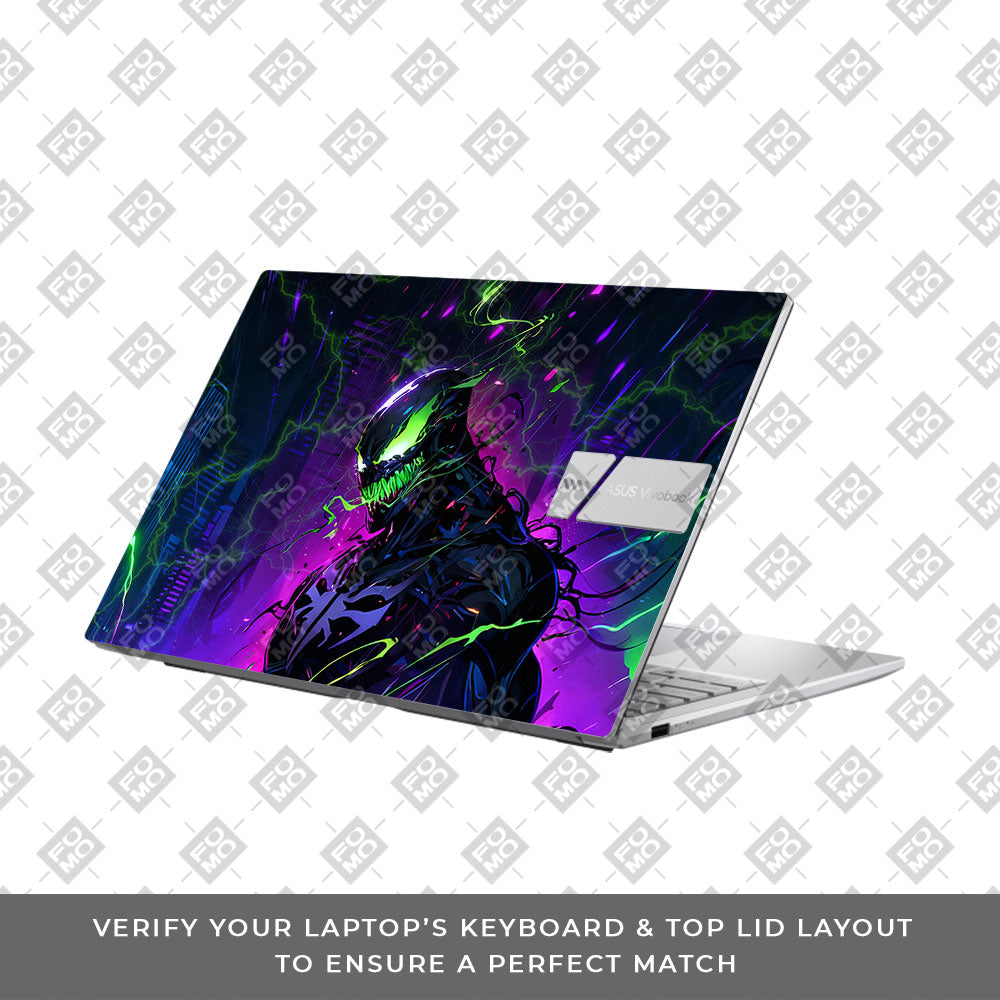 Venom Chaos Surge Asus Vivobook 15 X1504ZA 3D Laptop Skin