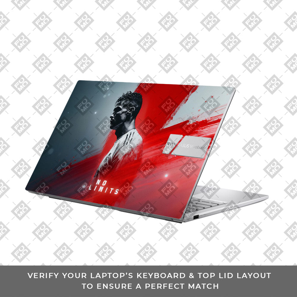 No Limits Ronaldo Spirit Asus Vivobook 15 X1504ZA Laptop Skin