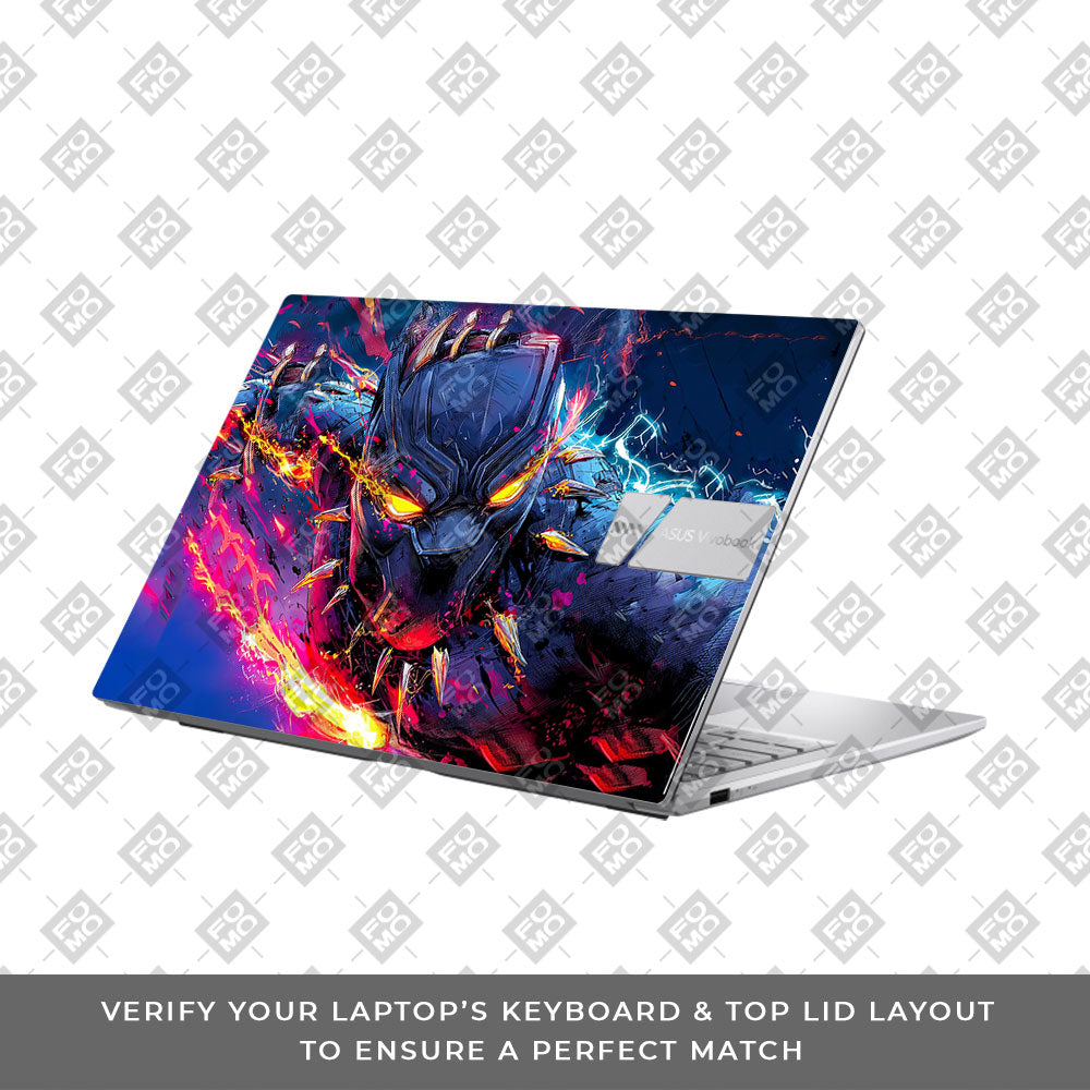 Vibranium Fury Wakandan Charge Asus Vivobook 15 X1504ZA Laptop Skin