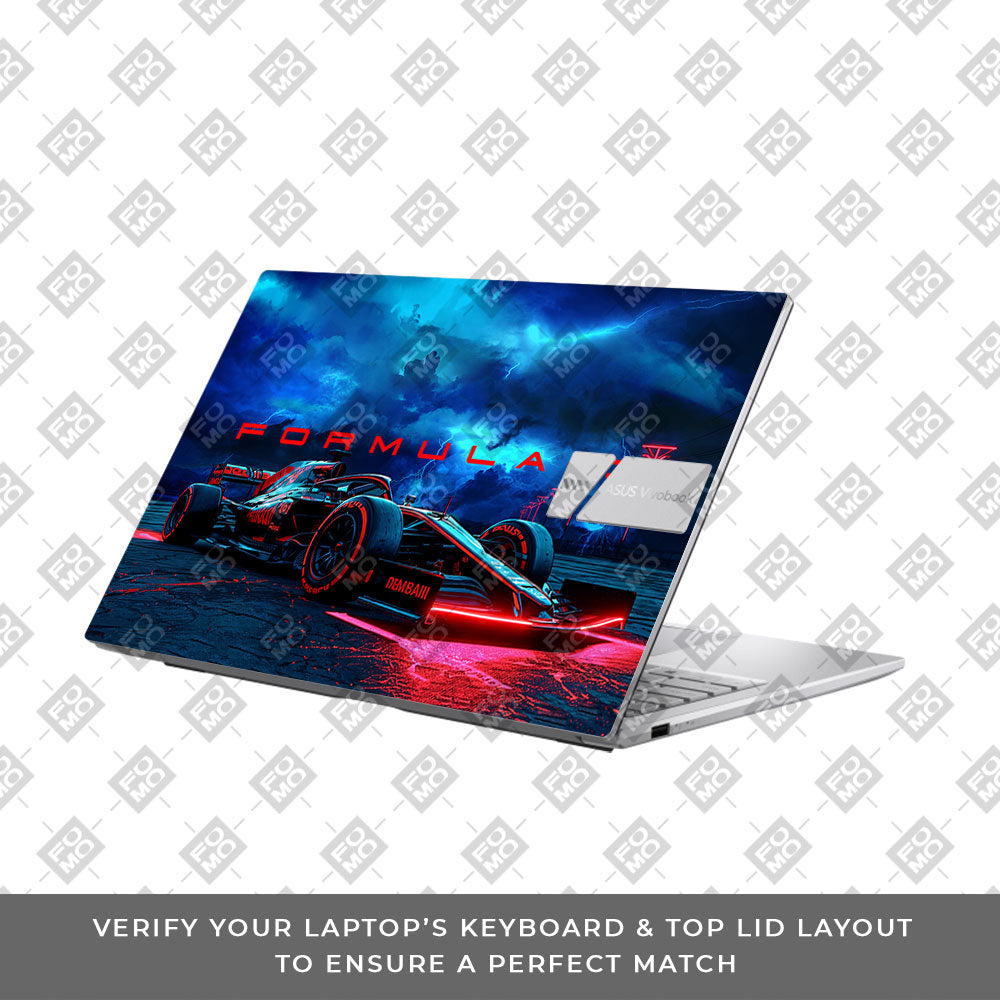 Fututristic Formula 1 Asus Vivobook 15 X1504ZA Laptop Skin
