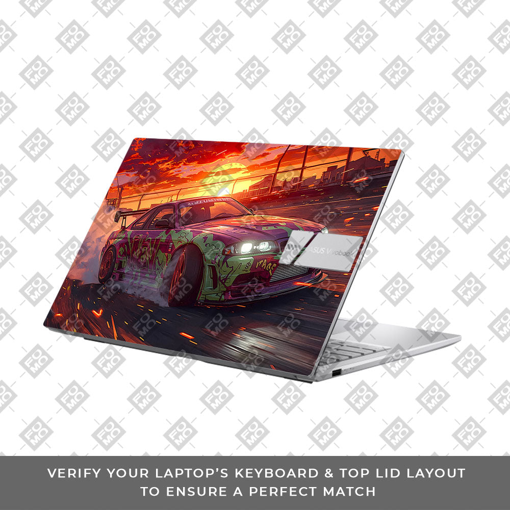 Tokyo Drift Vibes Asus Vivobook 15 X1504ZA Laptop Skin