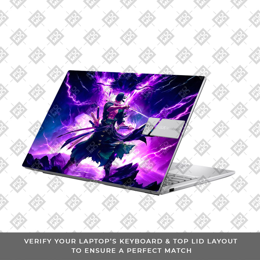 Roronoa Zoro Hell Mode Asus Vivobook 15 X1504ZA Laptop Skin