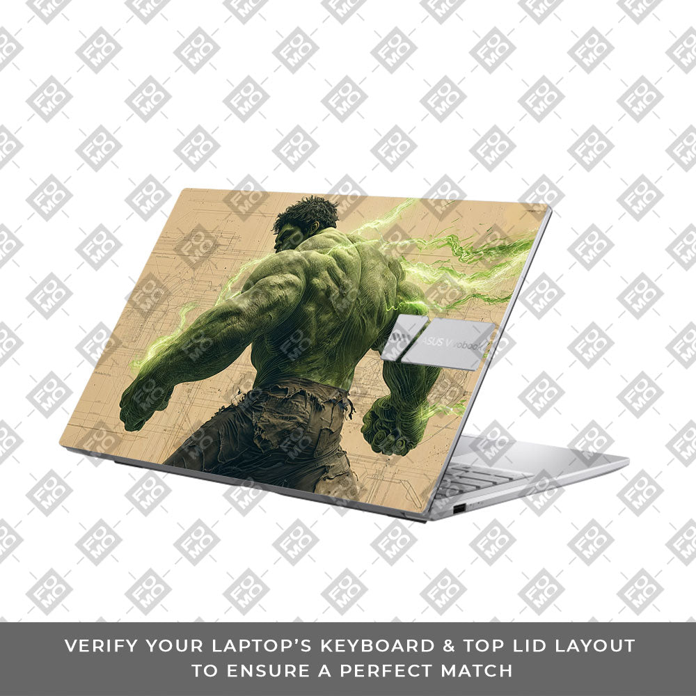 Hulk Unleashed Asus Vivobook 15 X1504ZA Laptop Skin