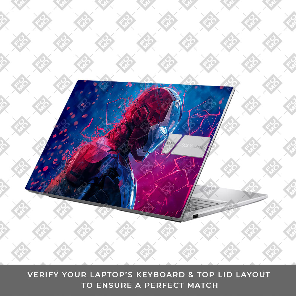 Iron Man Neon Tech Asus Vivobook 15 X1504ZA Laptop Skin