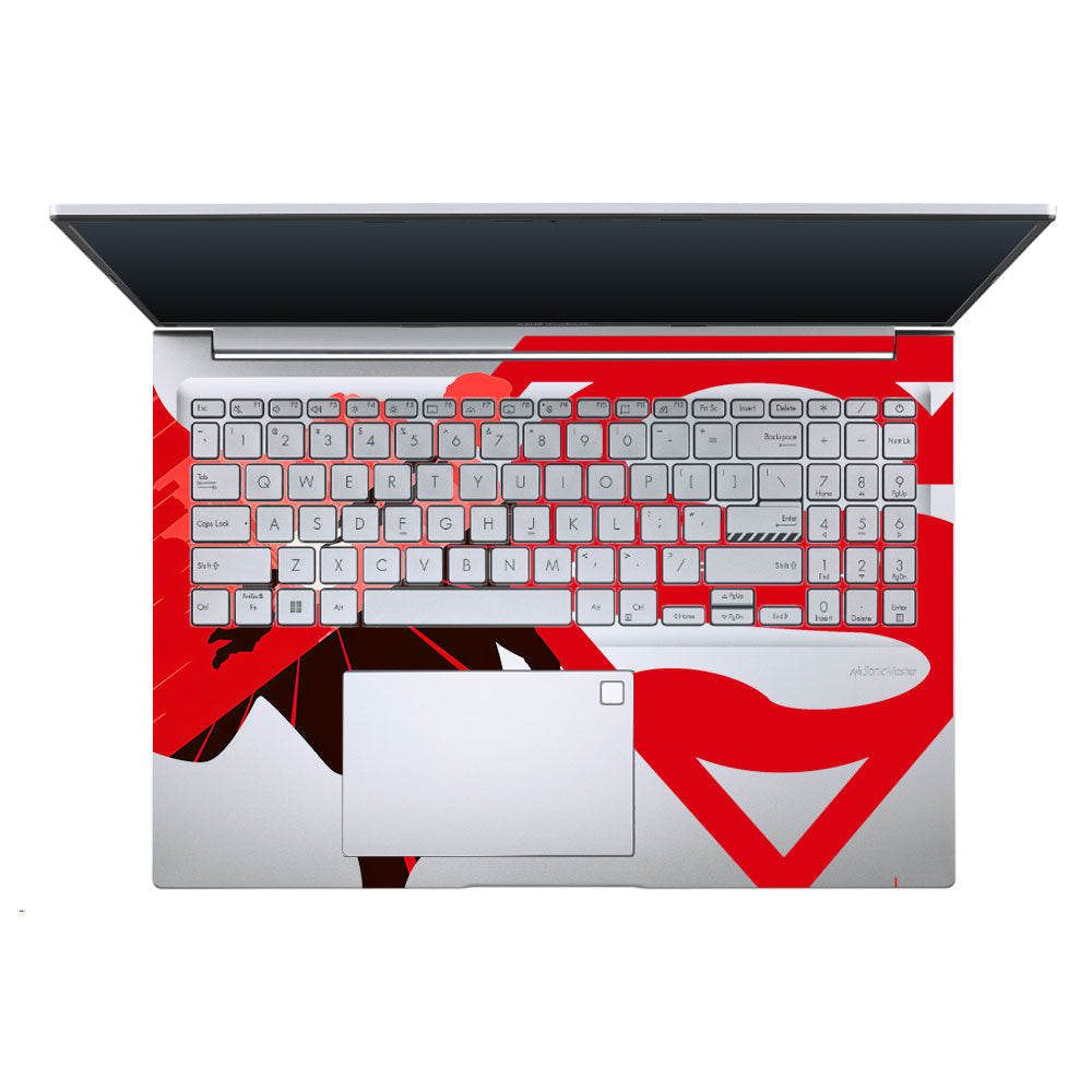 Transparent Man of Steel Asus Vivobook X1605ZA Laptop Skin