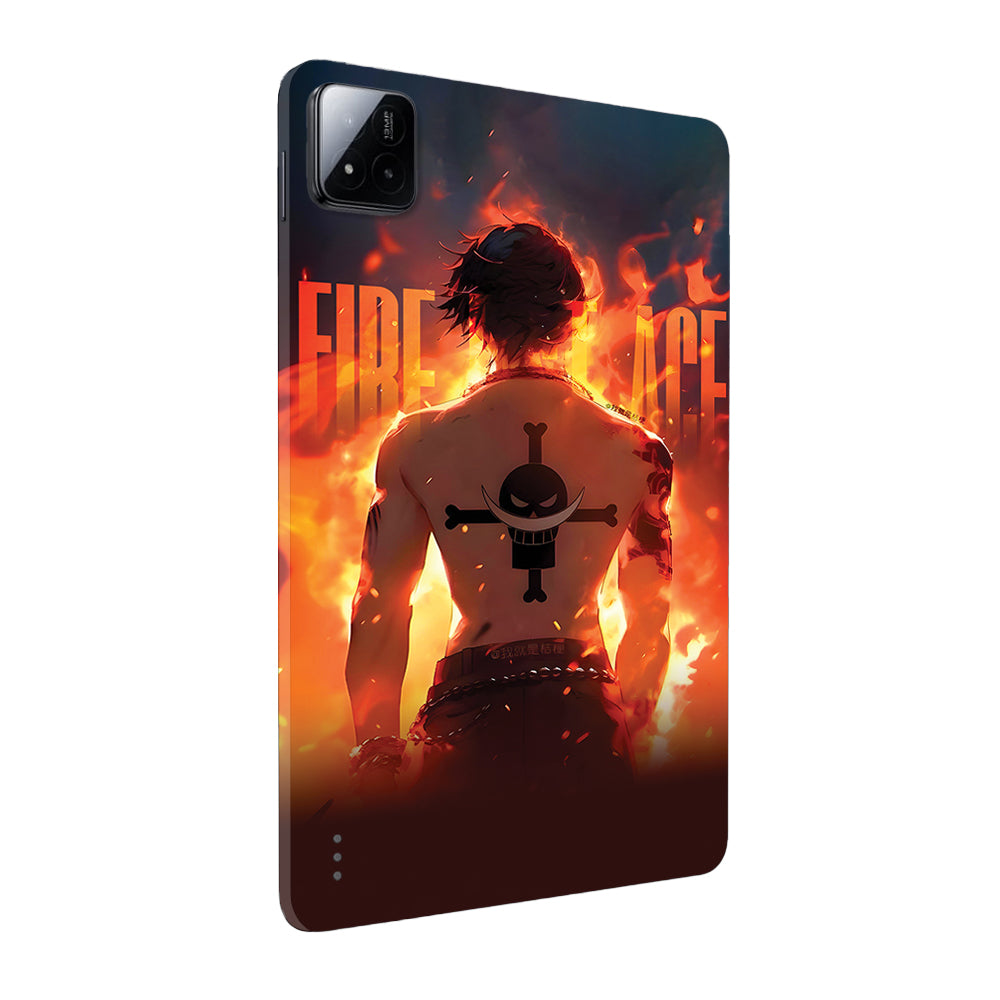 Xiaomi Pad 7 Portgas D. Ace Fire Fist Flame Anime Tablet Skins