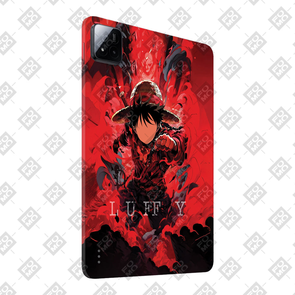 Xiaomi Pad 7 Gear Fifth Luffy in Red Anime Tablet Skins