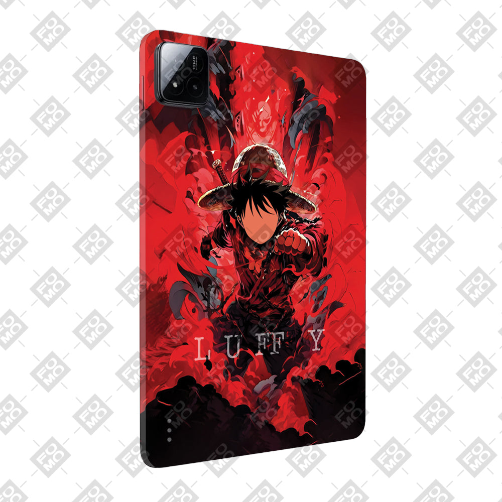 Xiaomi Pad 7 Gear Fifth Luffy in Red Anime 3D Tablet Skin