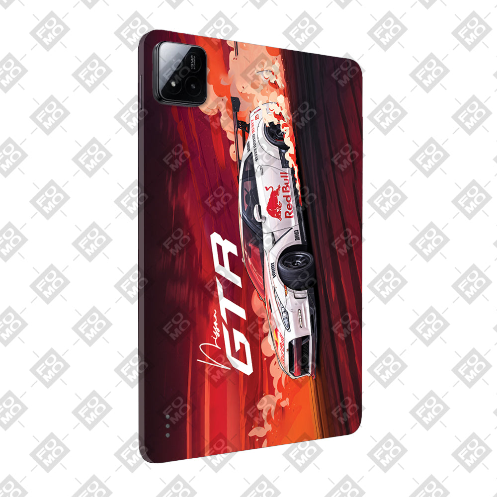 Xiaomi Pad 7 Nissan GTR Red Bull Drift Fury Tablet Skin