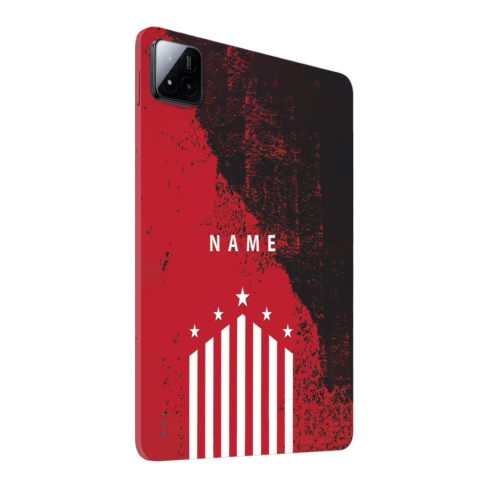 Xiaomi Pad 7 Captain Red with Name Tablet Skins
