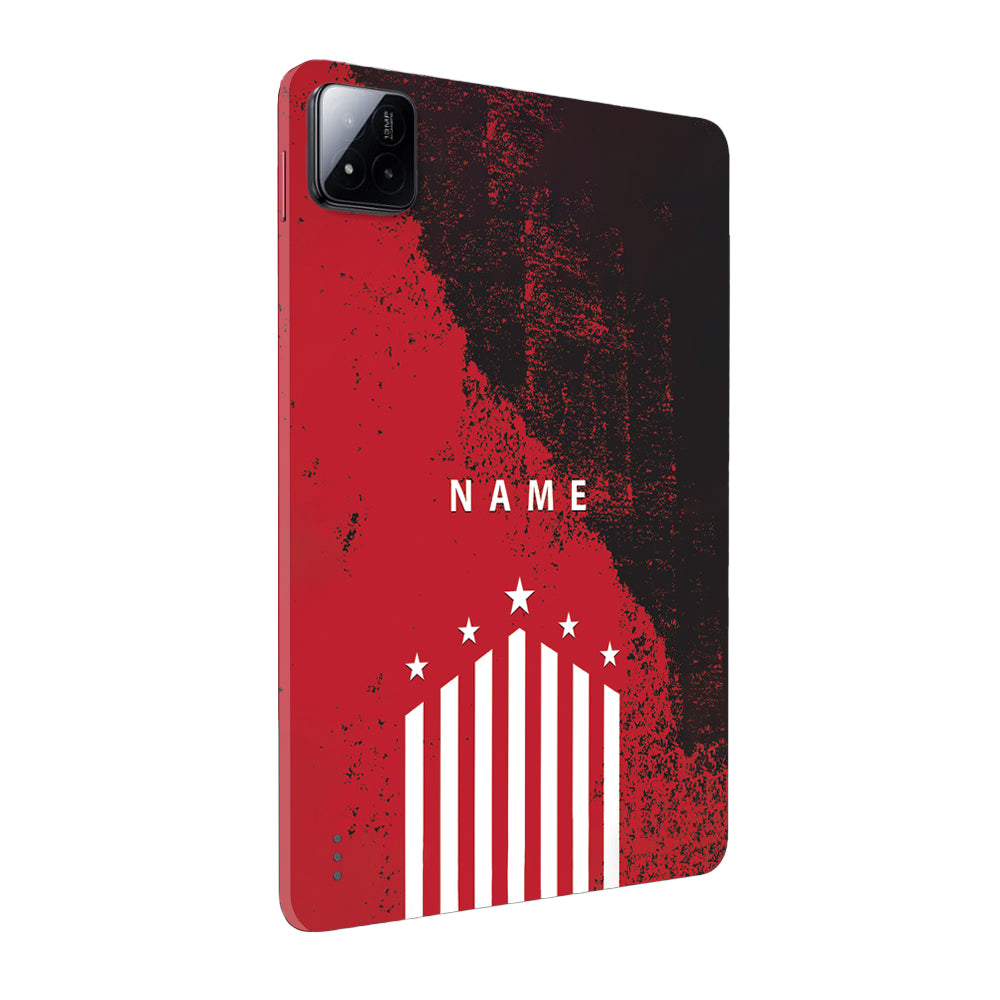 Xiaomi Pad 7 Captain Red with Name Tablet Skins