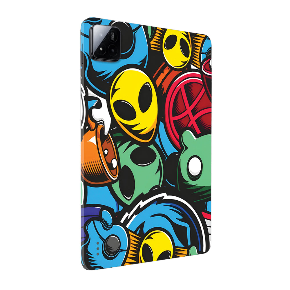 Xiaomi Pad 7 Vibrant Chaos Tablet Skins