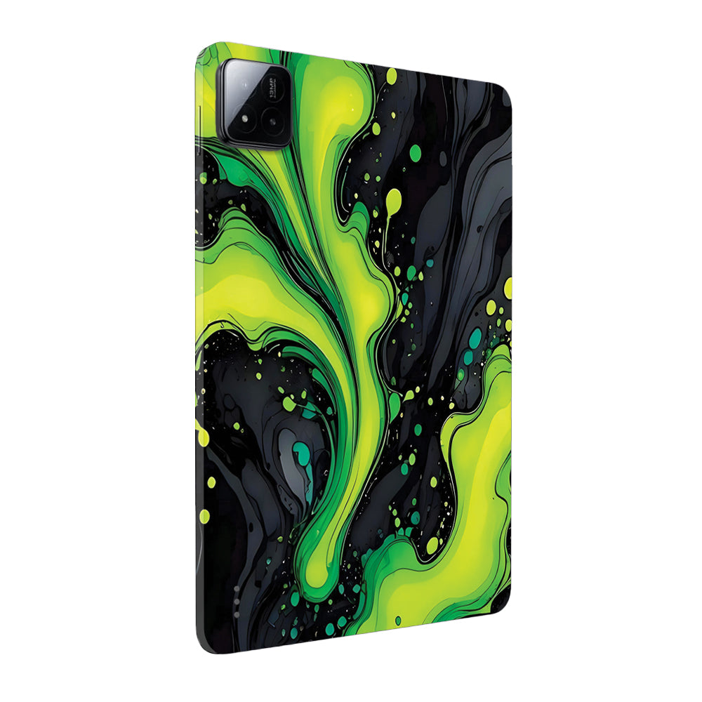Xiaomi Pad 7 Electric Lime Ripple Tablet Skins